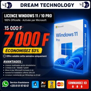 Windows 11 Pro — Licence officielle