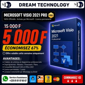 Microsoft Visio 2021 Pro — Licence officielle